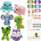 6Pcs Crochet Kit for Beginners, 2026 DIY Craft for Adults and Kids, Great Gift for Crochet Lovers, Crocheting Animal Kits